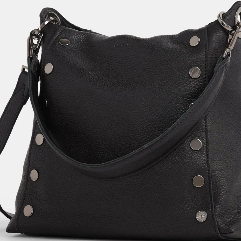 NWT Hammitt large Bryant Black with Gunmetal rivets Shoulder Bag - Picture 6 of 16